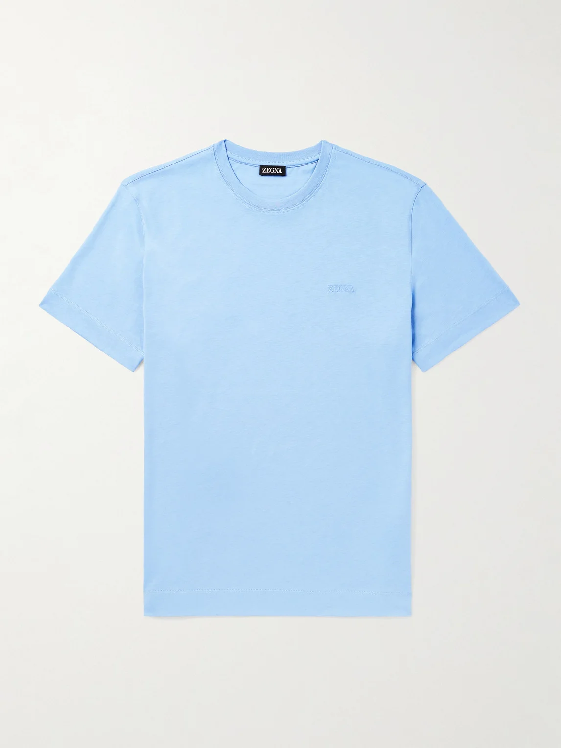 Logo-Embroidered Cotton-Jersey T-Shirt - 1