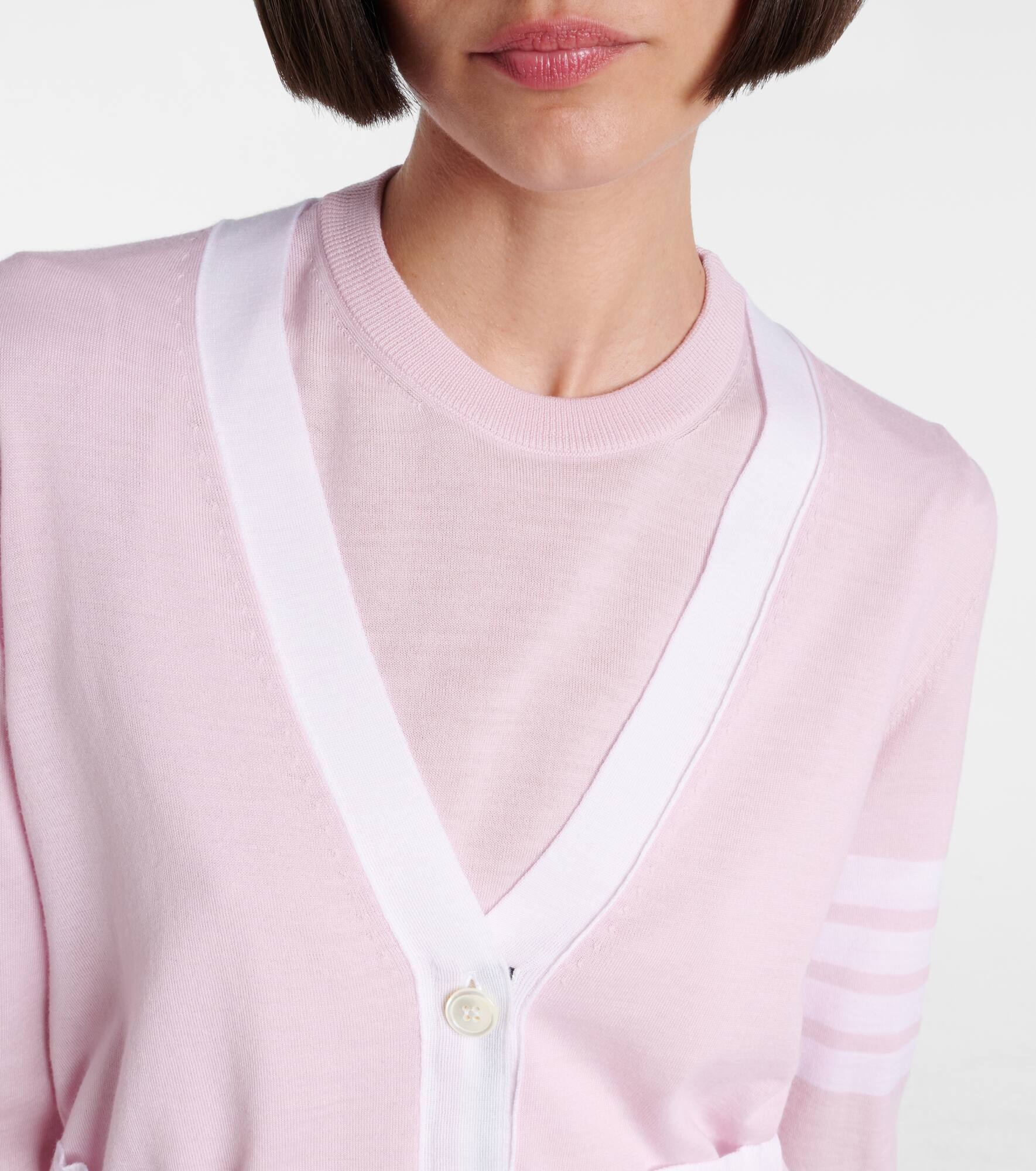 4-Bar virgin wool cardigan - 4