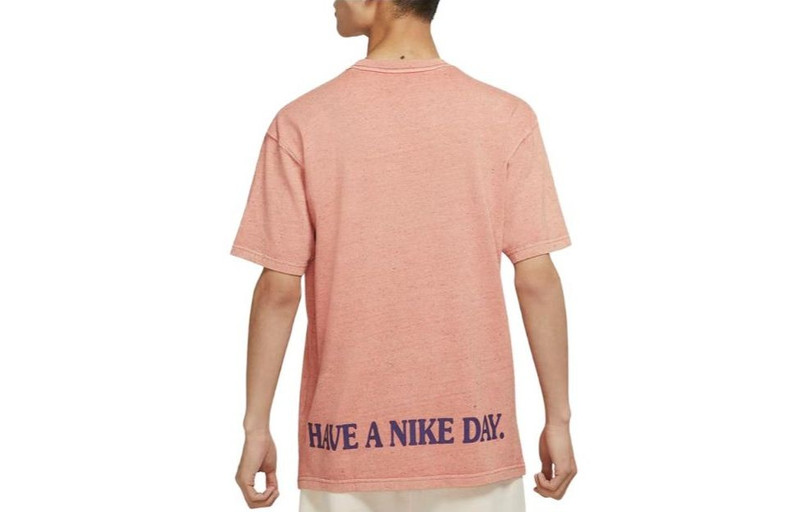 Nike Men's Nike Daisy Round Neck Pullover Short Sleeve Rock Pink T-Shirt DM6334-693 outlook
