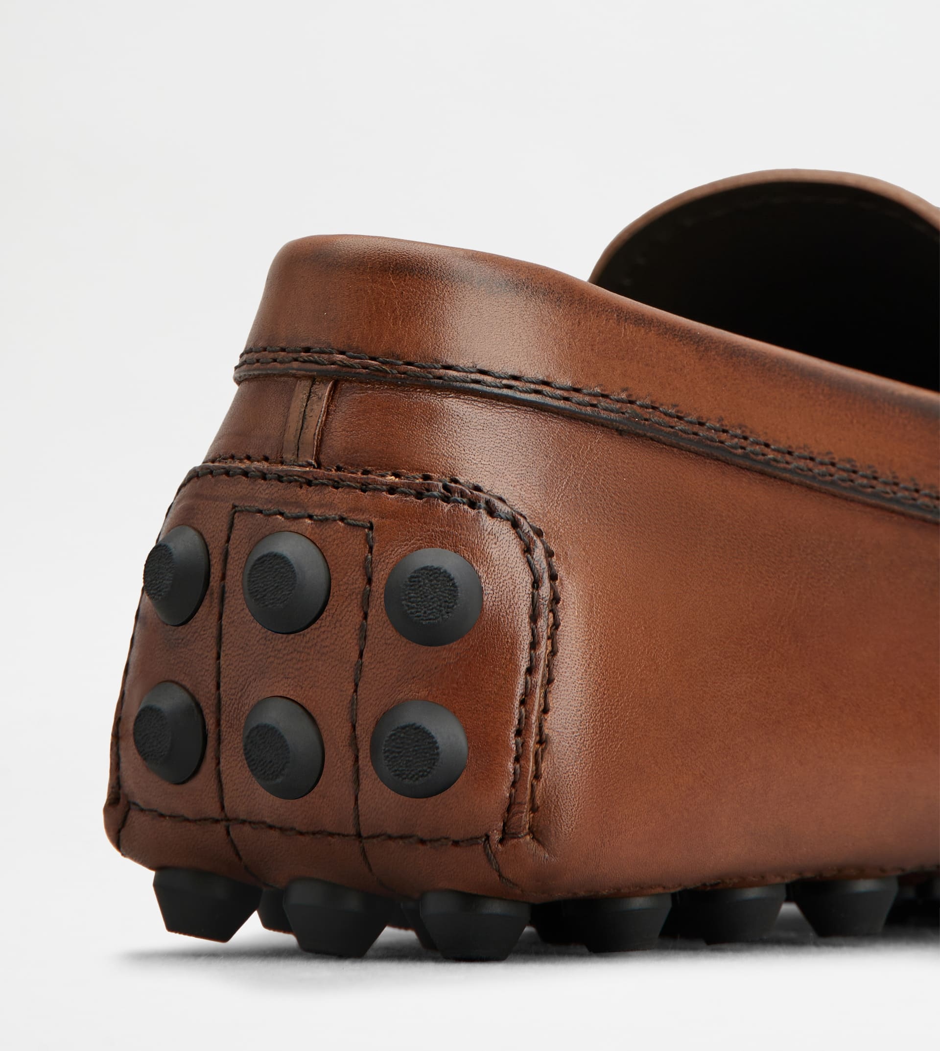 T TIMELESS GOMMINO BUBBLE IN LEATHER - BROWN - 6