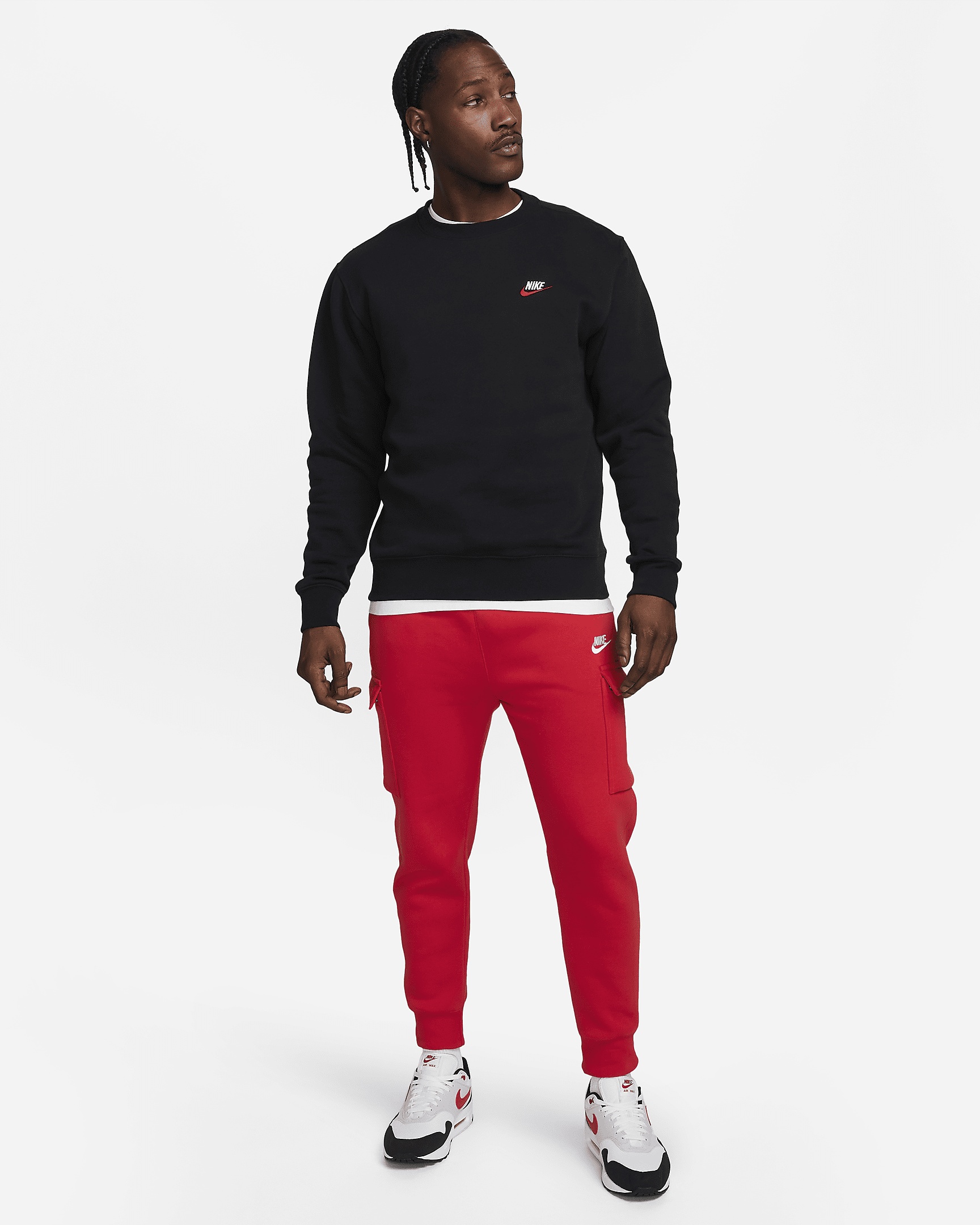 Men's Nike Sportswear Club Fleece Cargo Pants - 7