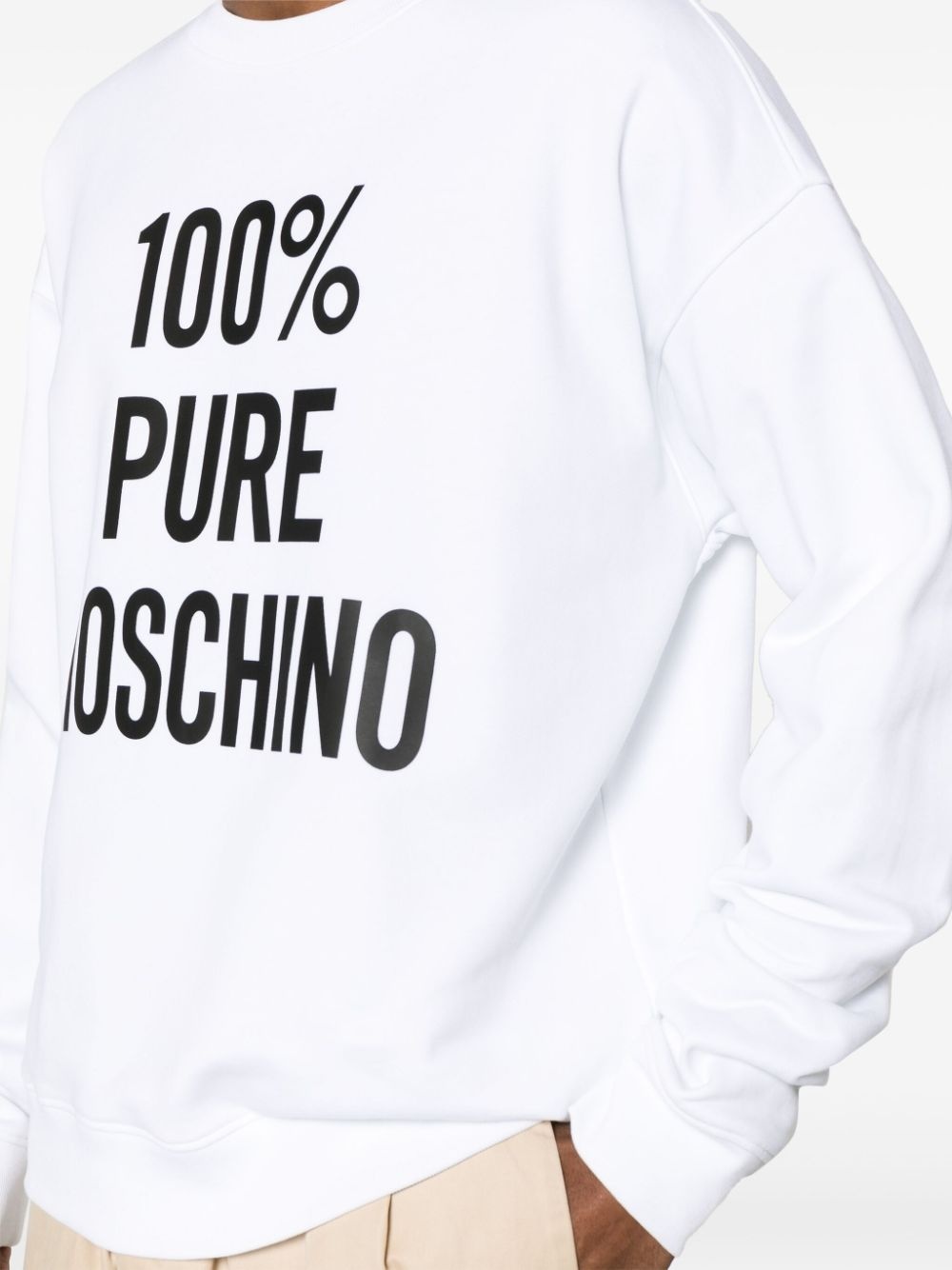 logo-print cotton sweatshirt - 5