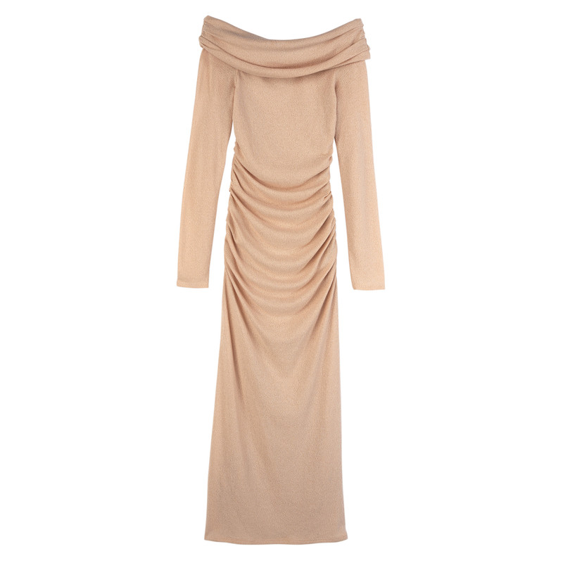 Long dress Cream - Crepe jersey 1