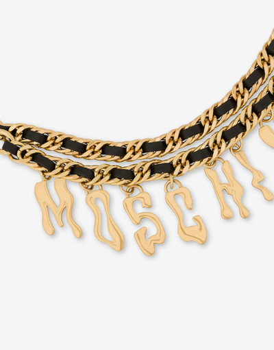 Moschino MORPHED LETTERING BELT outlook
