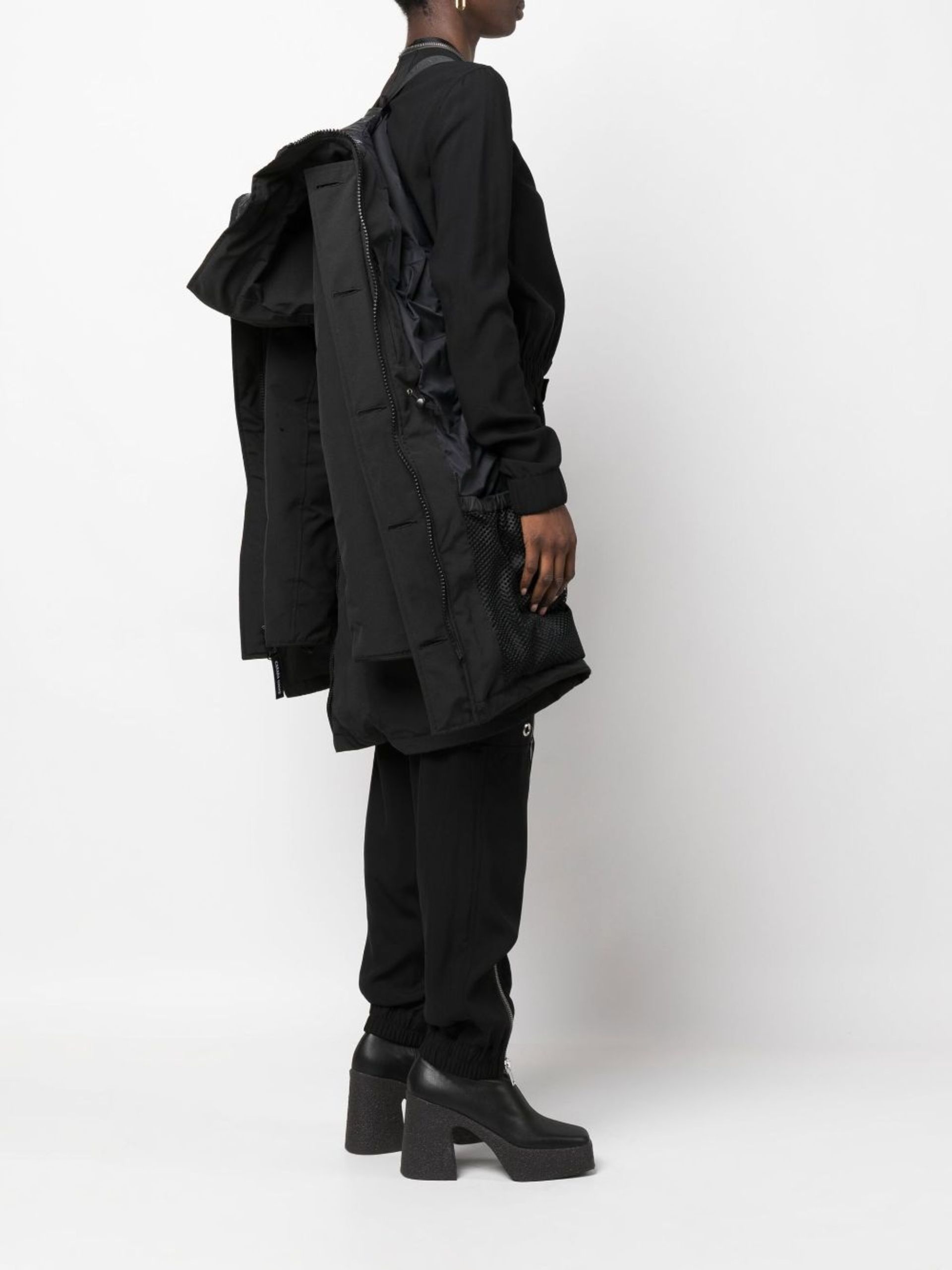 black Rossclair parka coat - 8