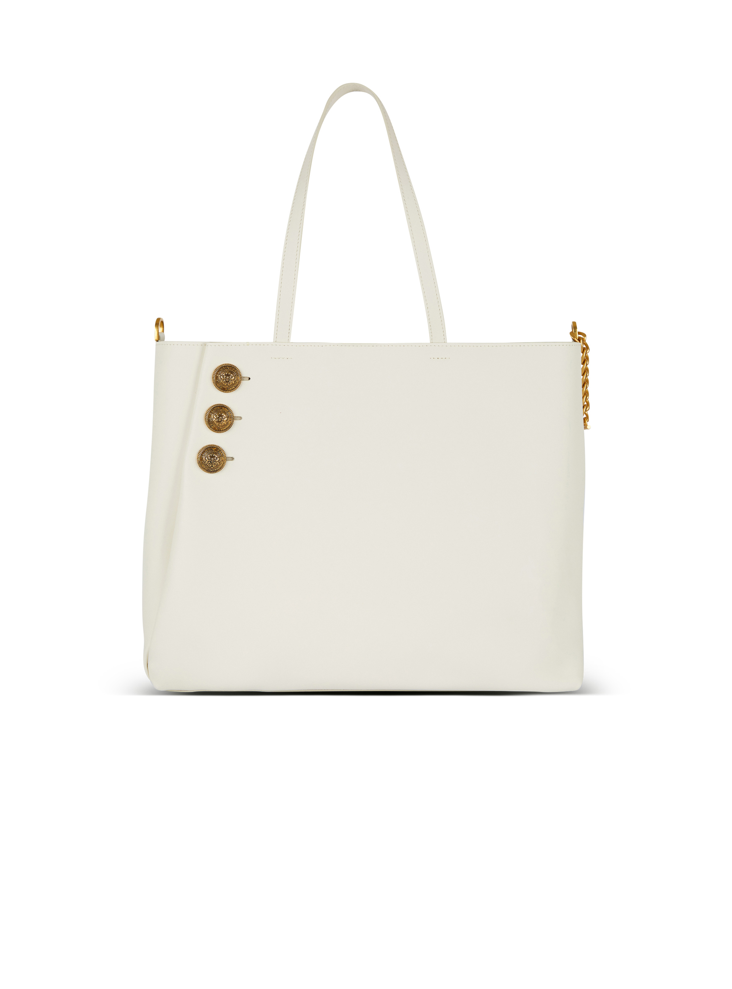 Emblème leather tote bag - 8
