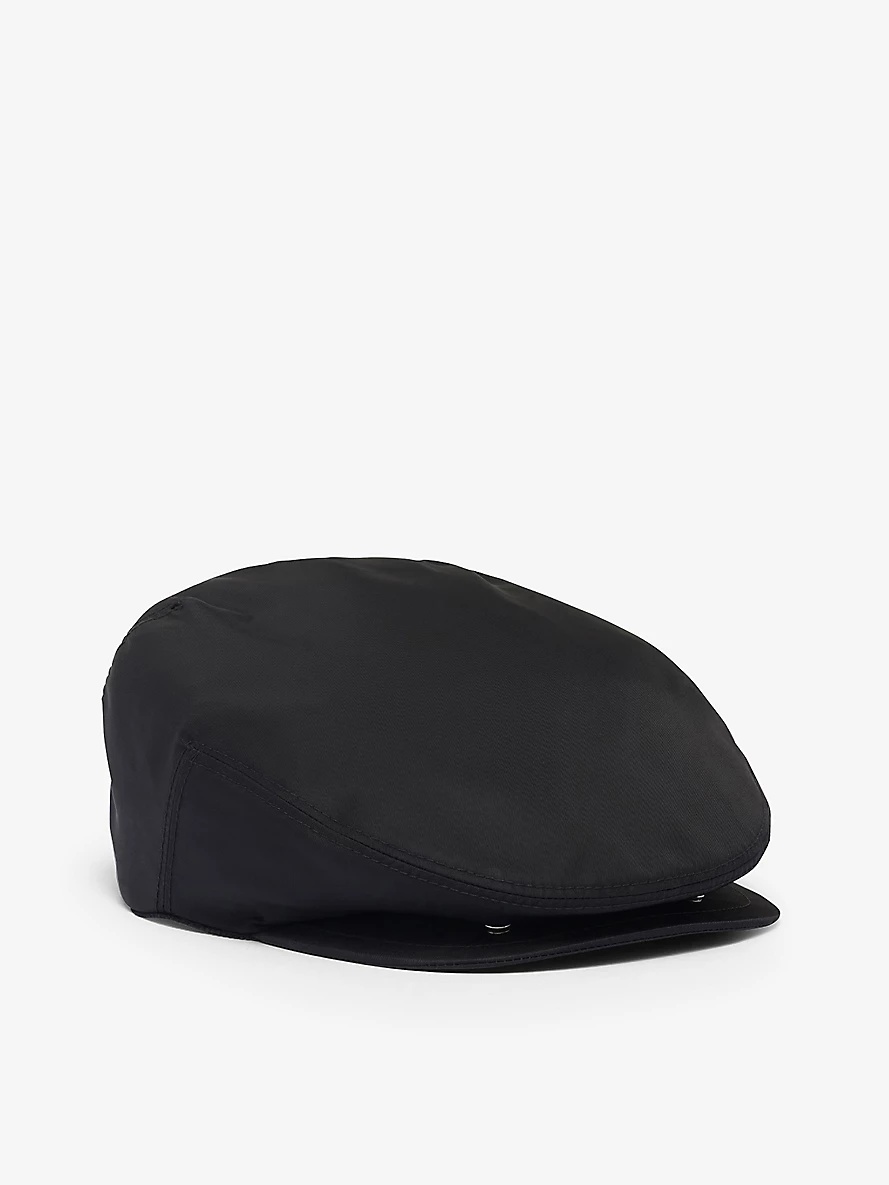 Triangle-plaque Re-Nylon beret hat - 3