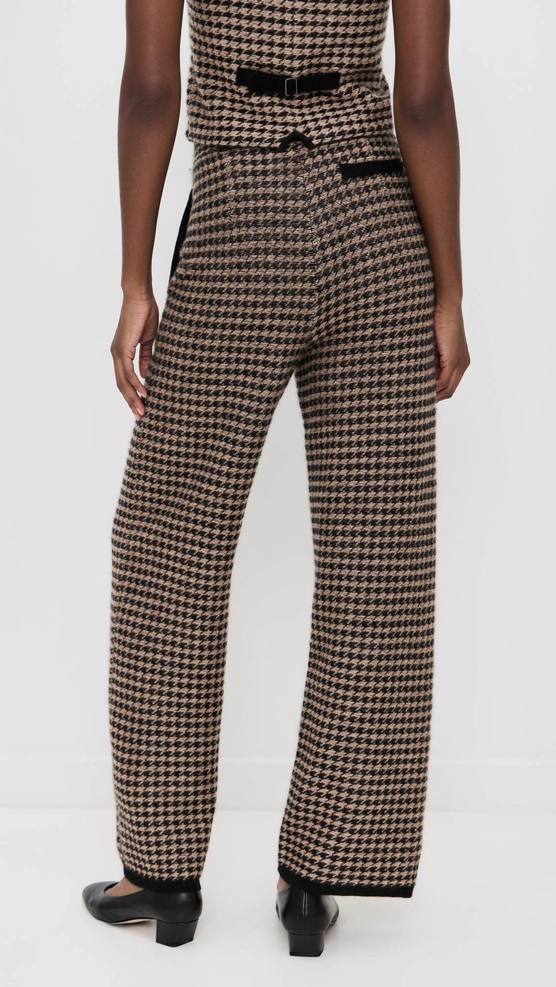 Cashmere Houndstooth Tailored Trousers - 2