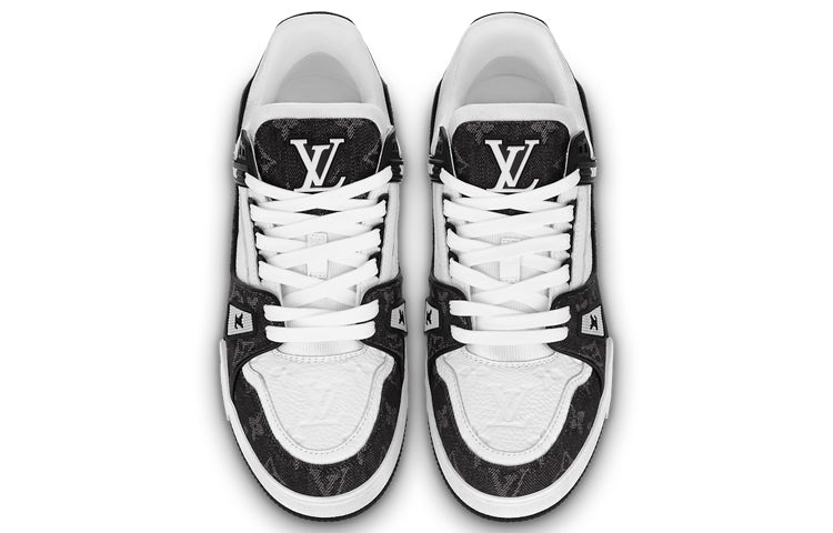 (WMNS) LOUIS VUITTON LV Trainer Sneaker 'Black Mesh Monogram with White ' 1AC2A5 - 3