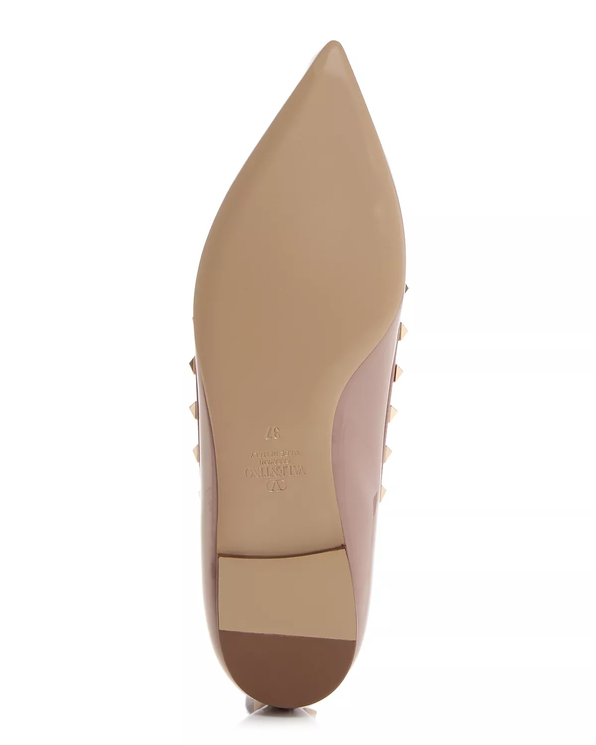 Women's Rockstud Pointed Toe Ballet Flats - 7
