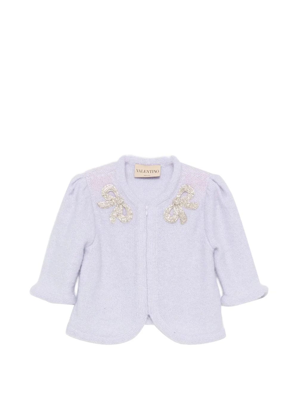 bow-embellished cardigan - 1