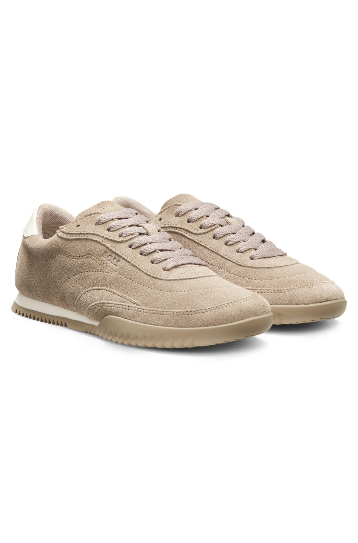SUEDE TRAINERS WITH LEATHER BACKTAB - 2