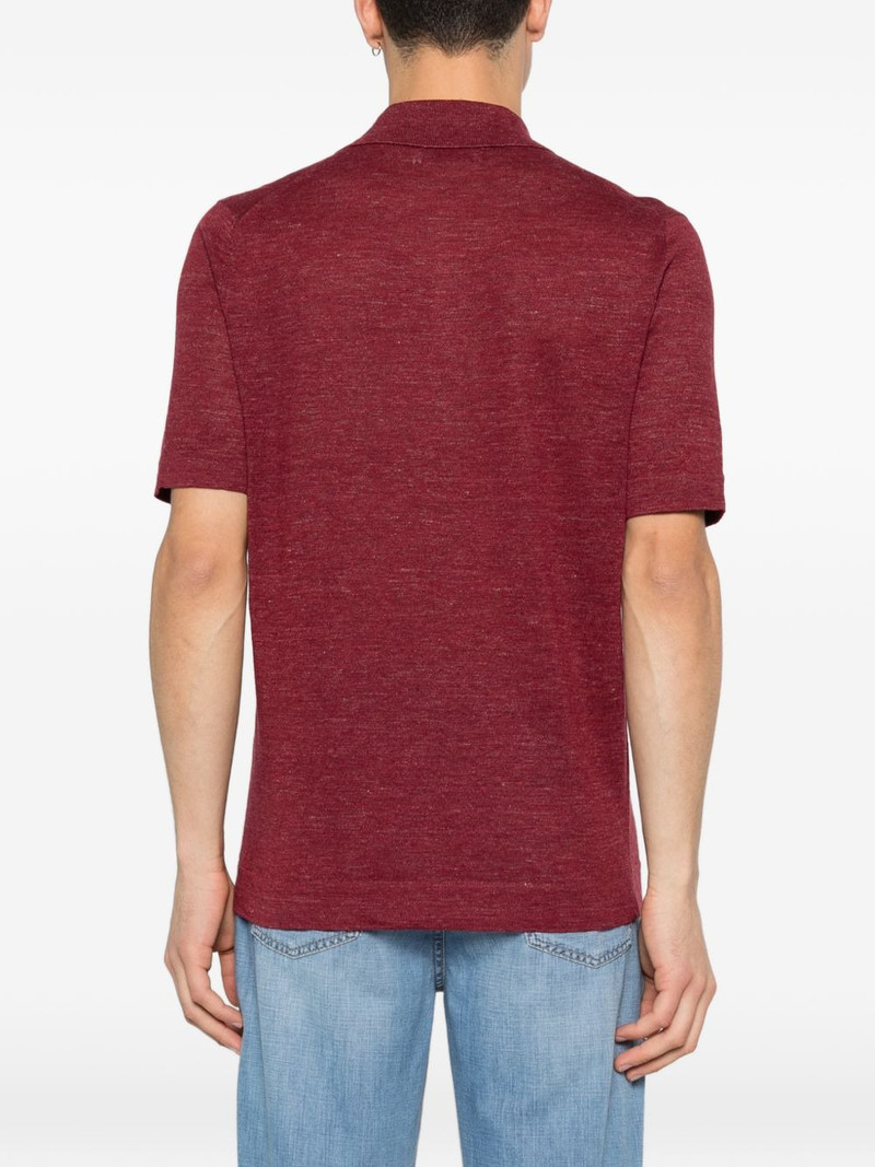 buttoned short-sleeve polo shirt 4