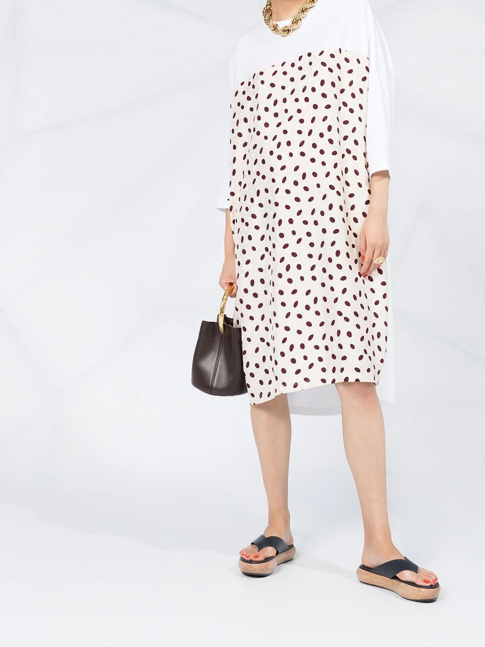 Bubble-print dress - 2