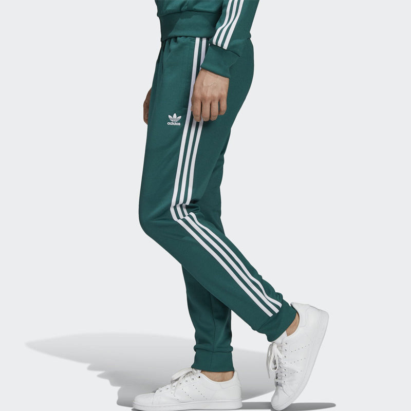 adidas originals Sst Tp Logo Embroidered Sports Pants Green EJ9701 - 6