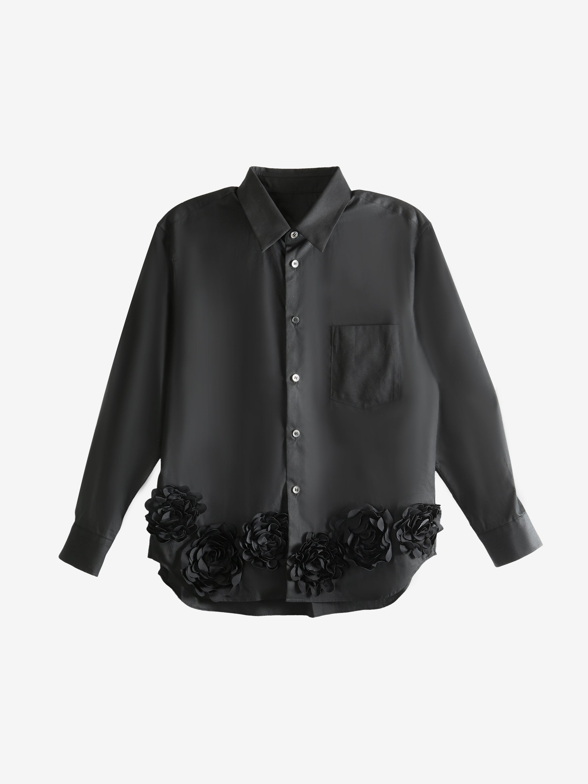 COMME DES GARCONS TAO - Women Lace-Trimmed Button-Down Shirt - 5