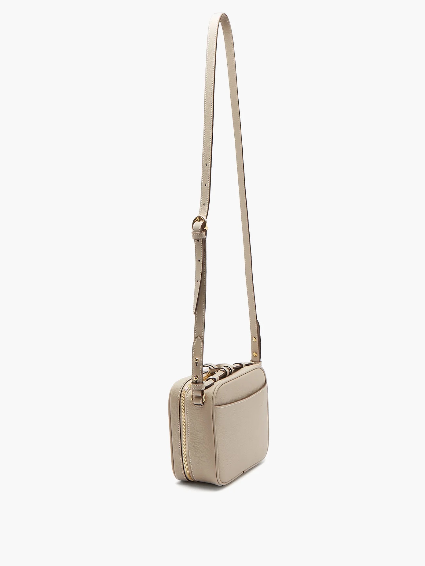 Madison grained-leather cross-body bag - 4