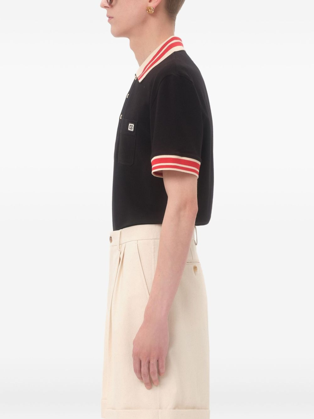 VLogo Signature-patch polo shirt - 4