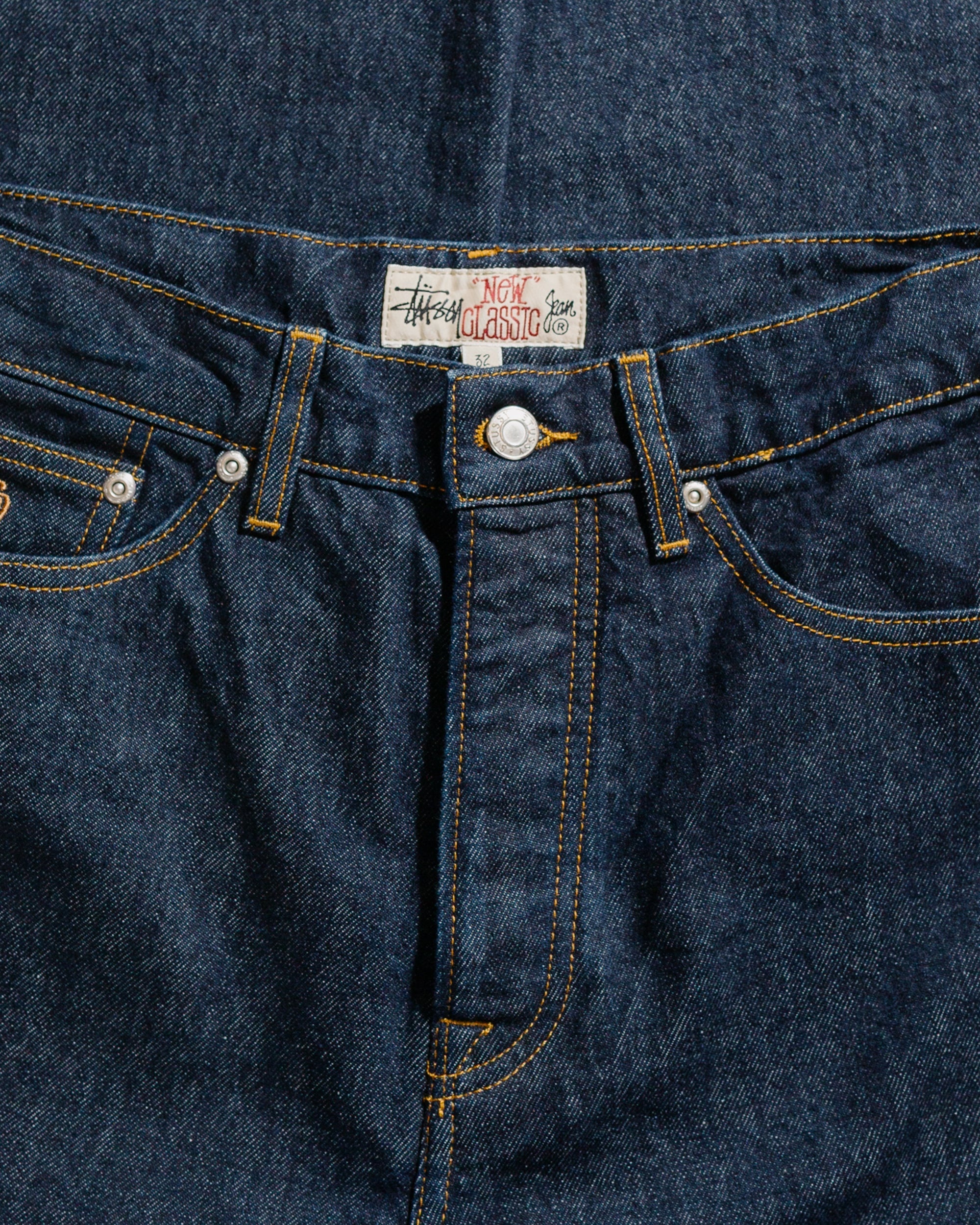 Stüssy New Classic Jean Denim Rinsed Indigo - 2