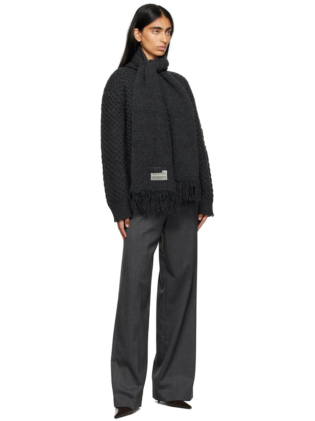 Gray Tailored Trousers - 4