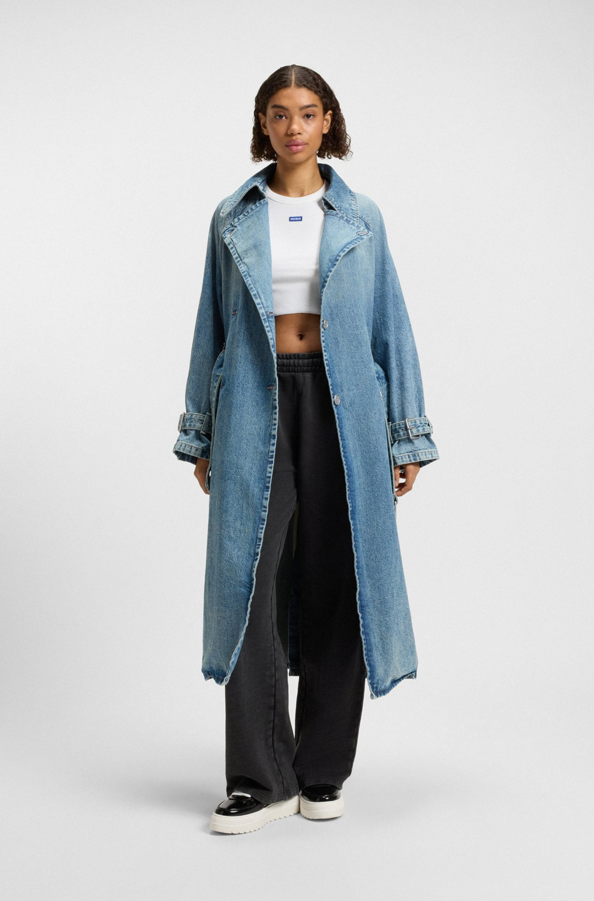 LOOSE-FIT TRACKSUIT BOTTOMS IN COTTON TERRY - 3