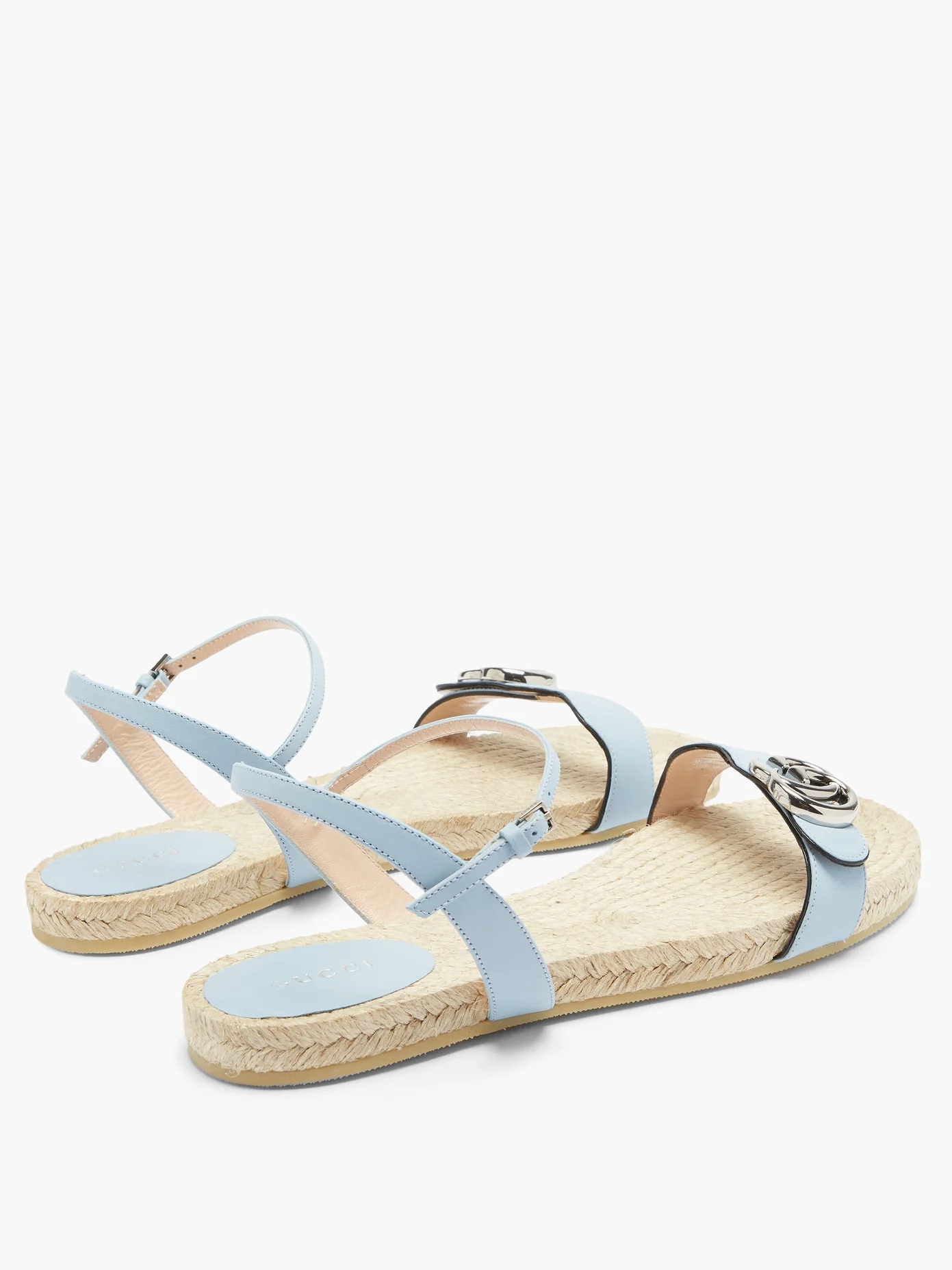 Aitana leather and jute sandals - 4