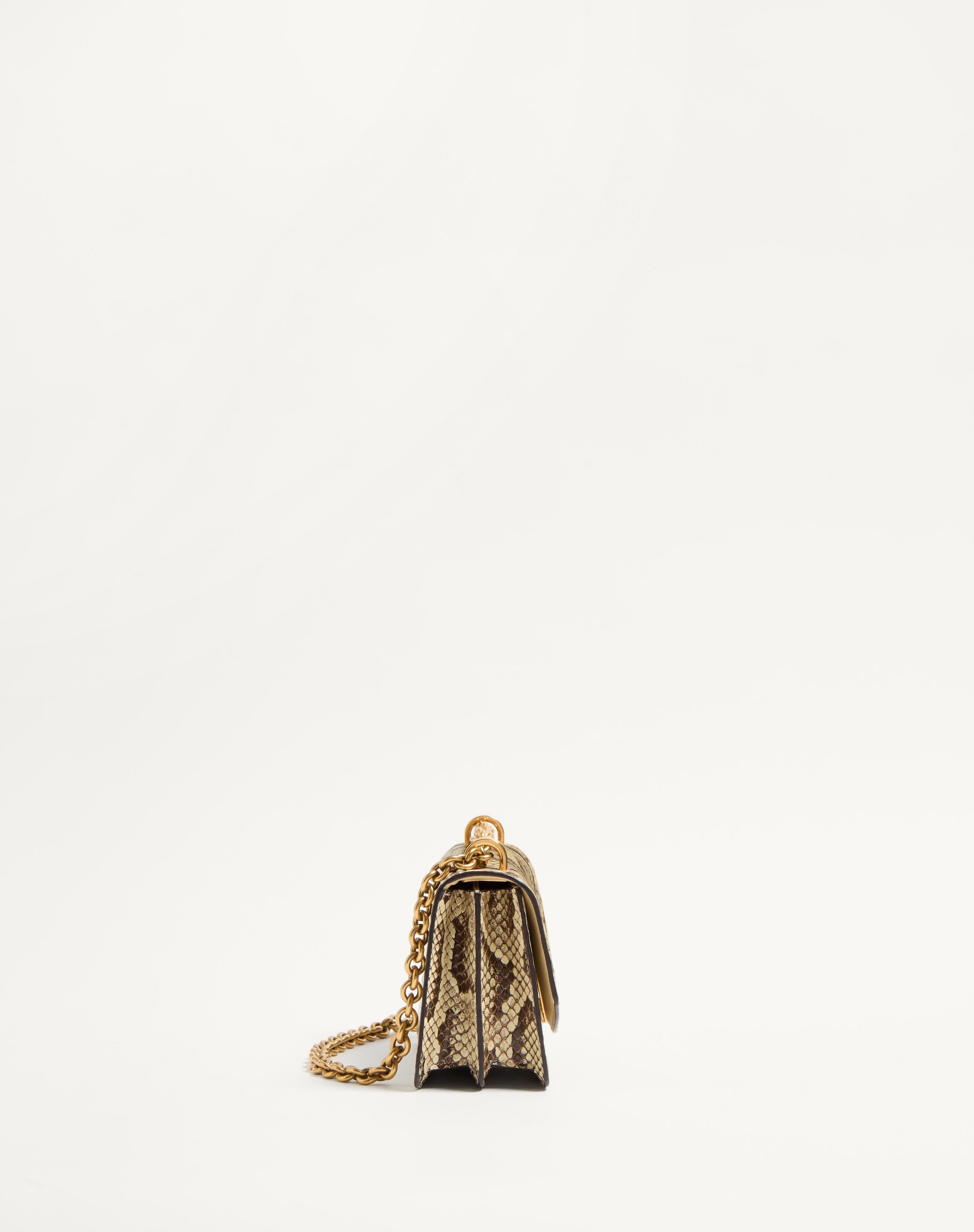 VALENTINO GARAVANI VAIN SMALL SHOULDER BAG IN PYTHON - 4
