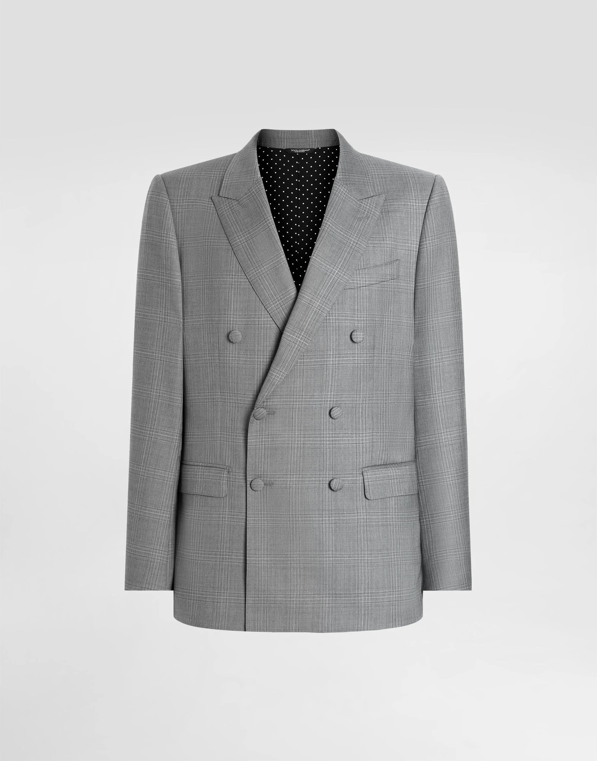 Double-breasted new martini glen plaid jacket - 1