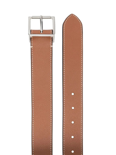 Maison Margiela buckle grained leather belt outlook