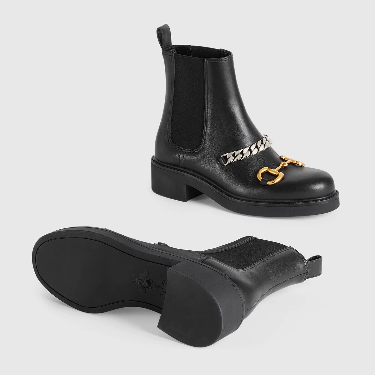 Women's Chelsea boot with chain - 5
