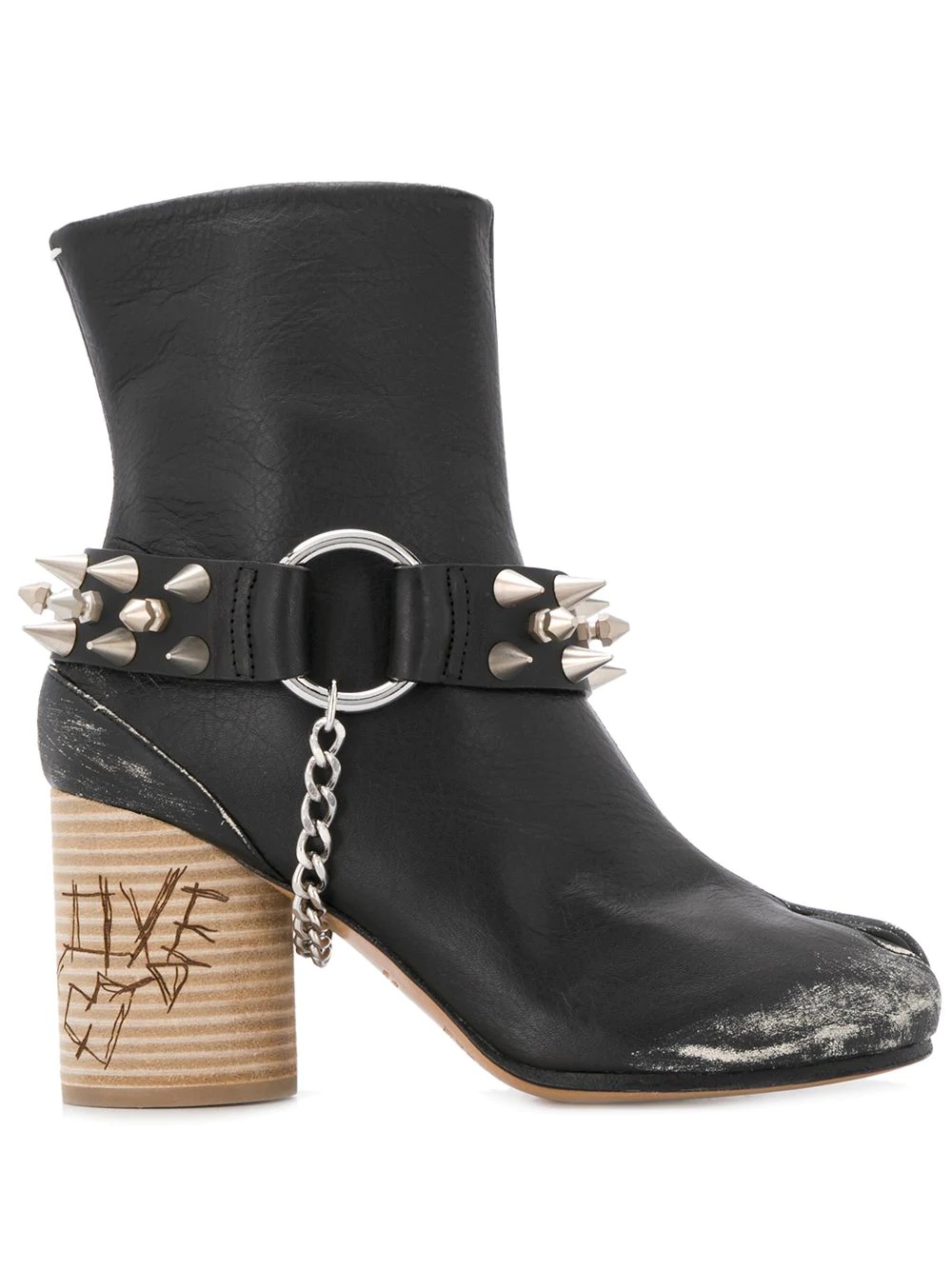 studded Tabi ankle boots - 1