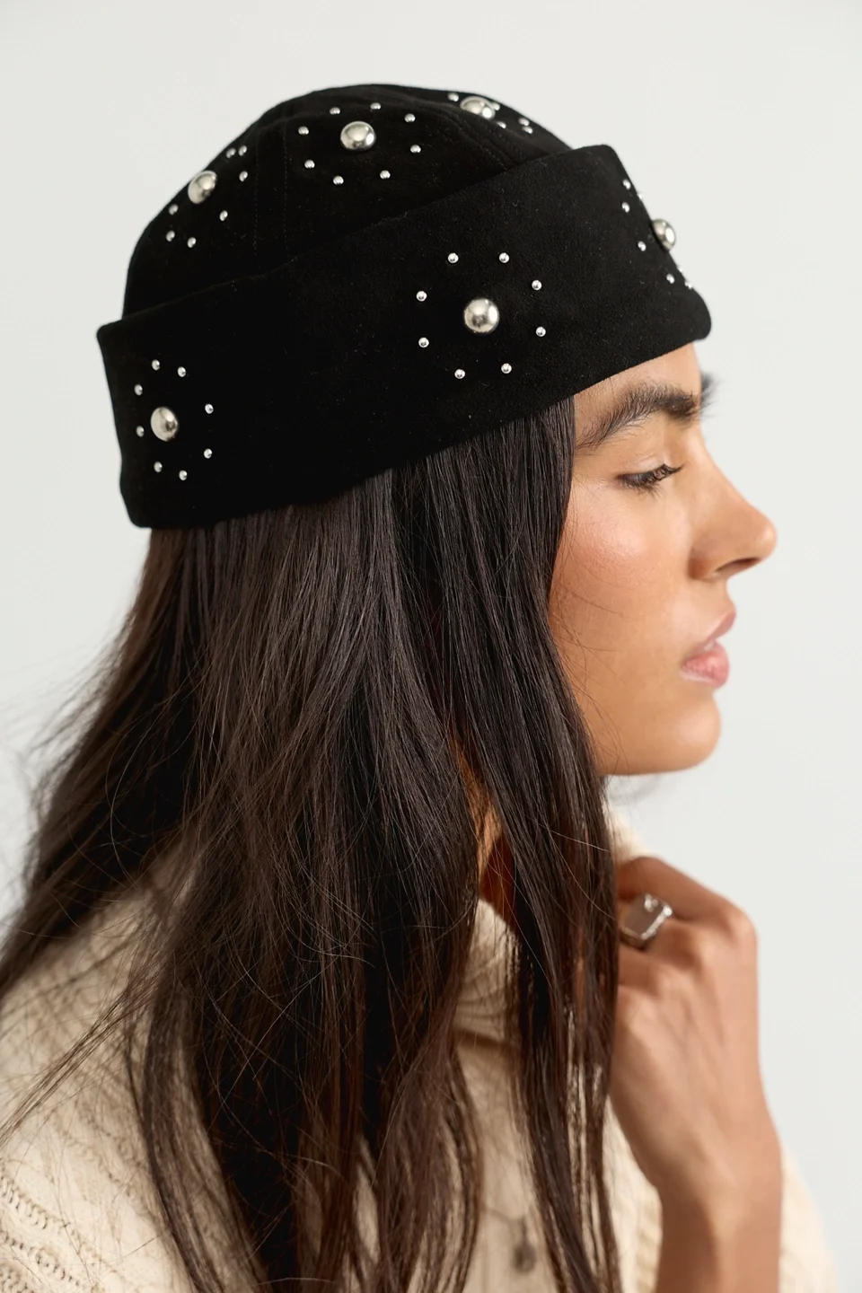 Sloane Suede Sailor Hat - 1