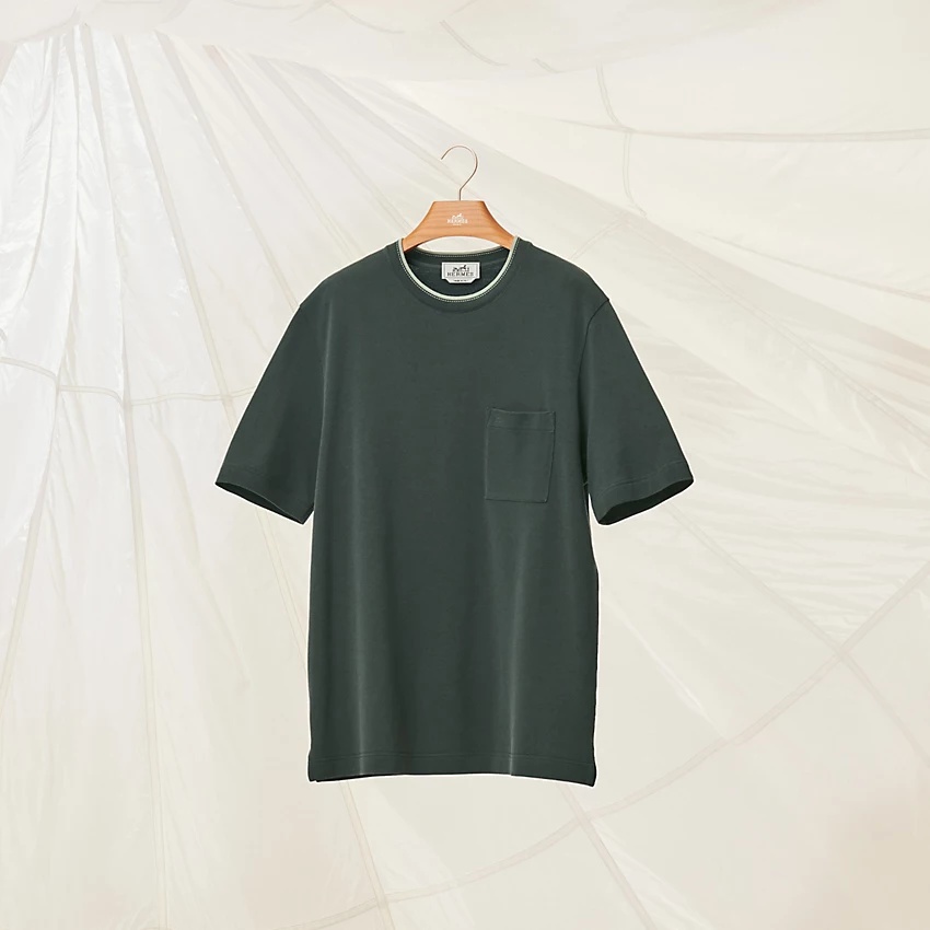 "Piqures Sellier" bicolor t-shirt - 4