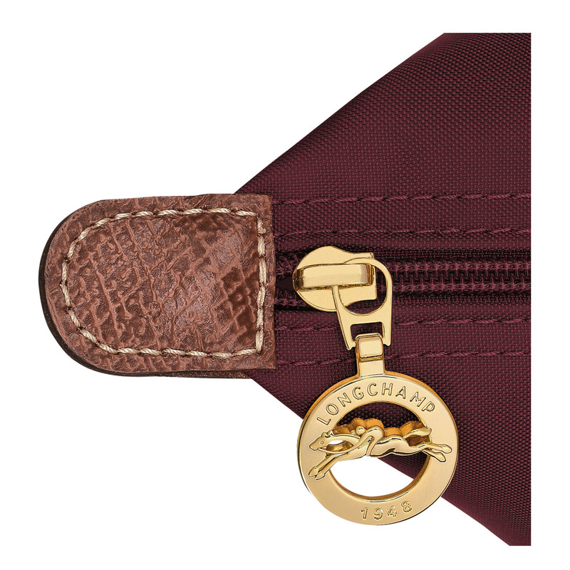 Le Pliage Original M Tote bag Burgundy - Recycled canvas 5
