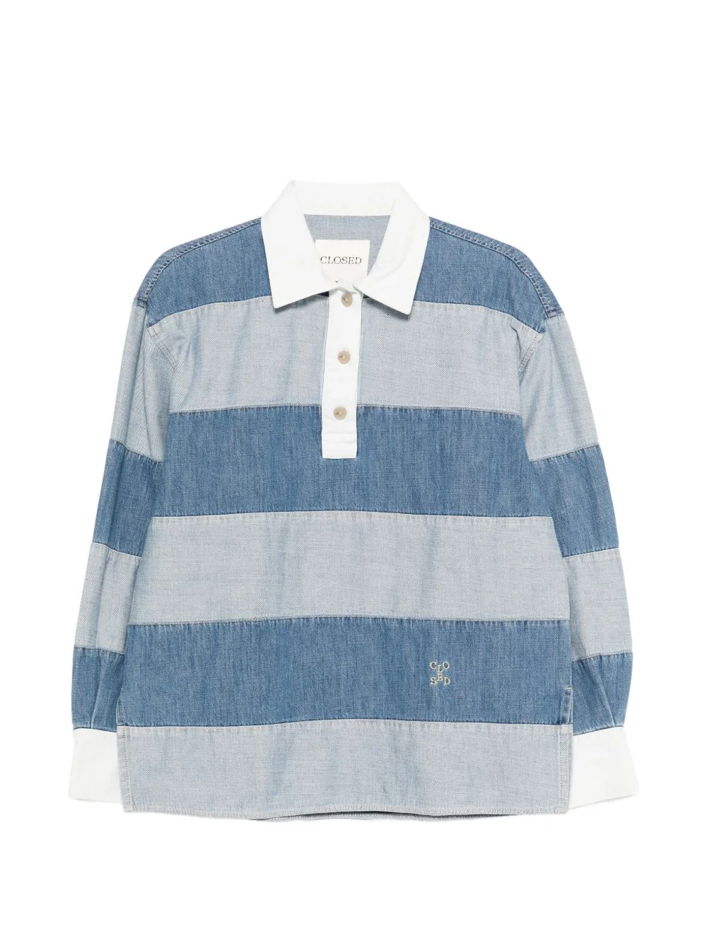 striped polo top - 1