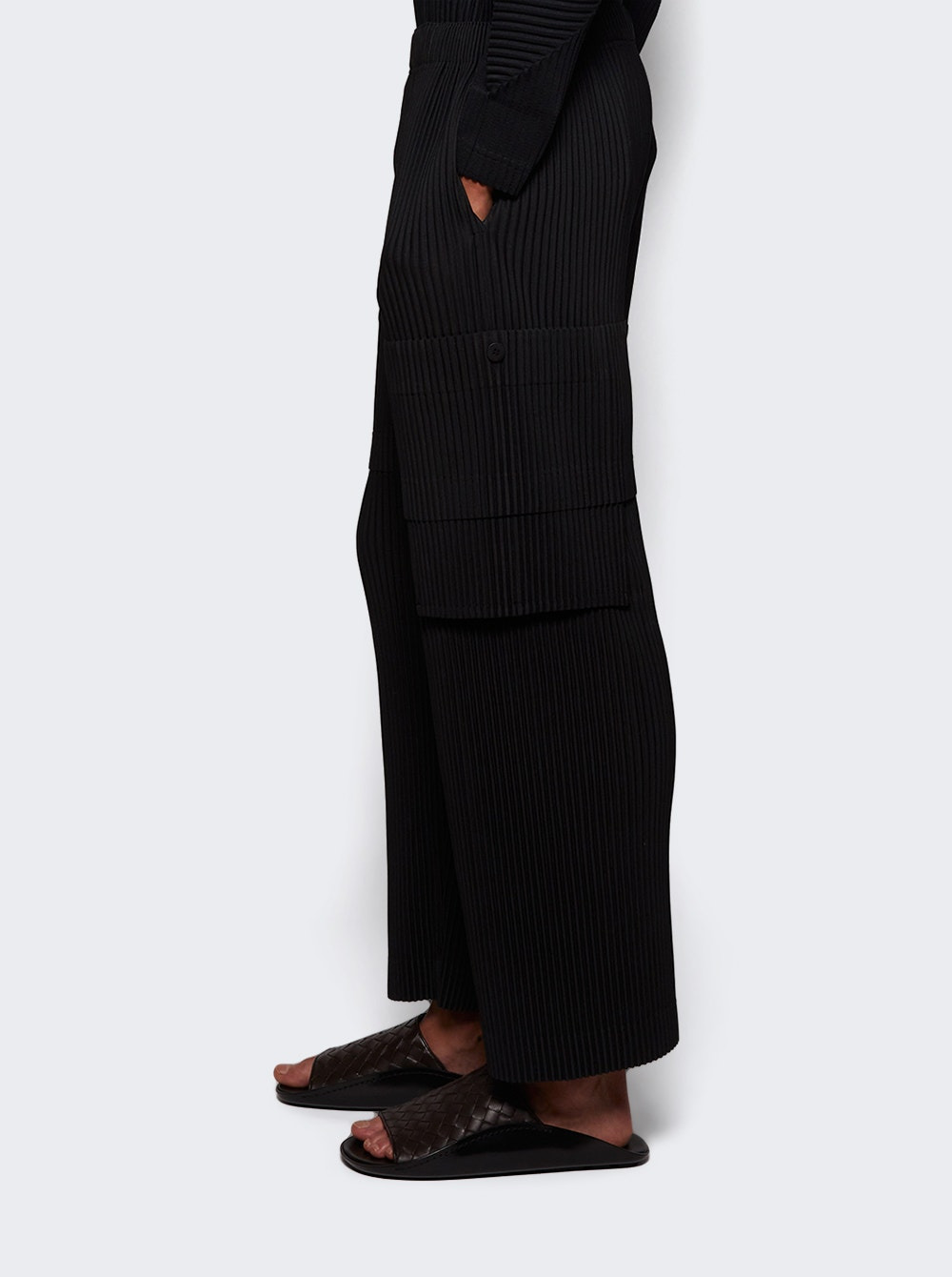 Multi-pocket Pants Coke Gray - 3