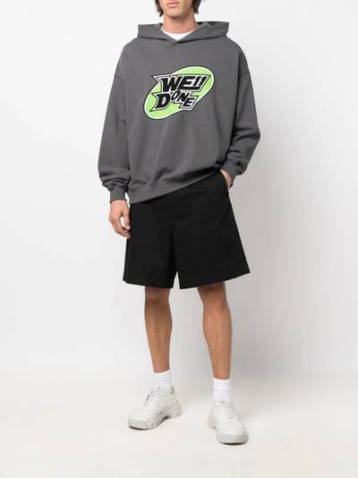 We11done logo-print pullover hoodie outlook