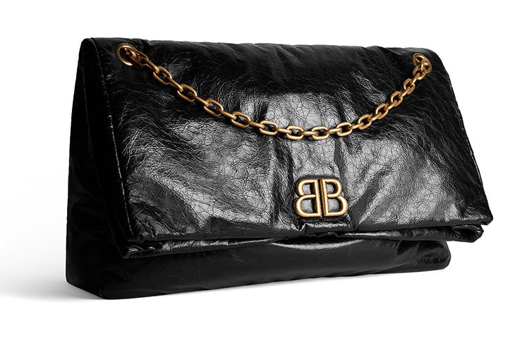 (WMNS) Balenciaga Monaco Large Chain Bag 'Black' 7659332AAR81000 - 3