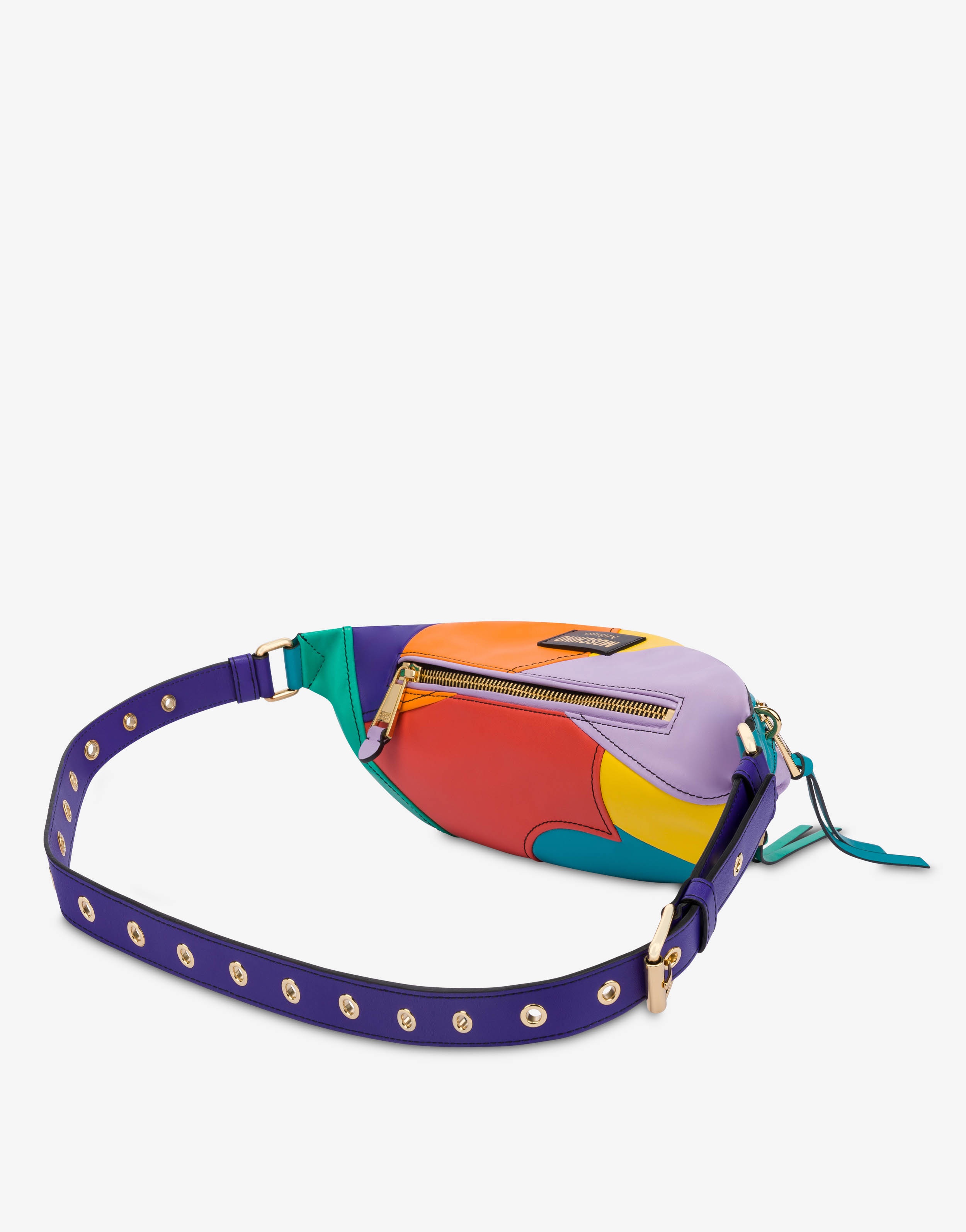 COLOURBLOCK NAPPA LEATHER BELT BAG - 2