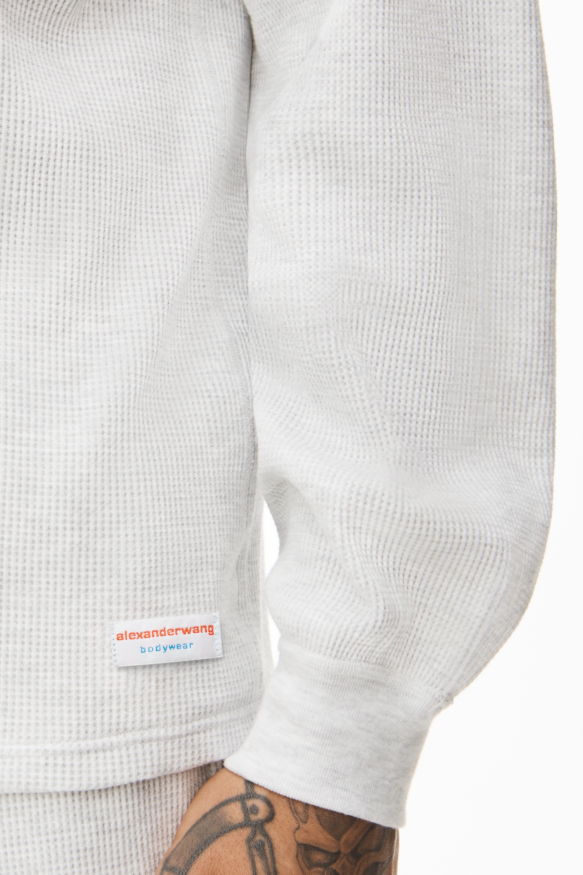 UNISEX LONG SLEEVE IN COTTON WAFFLE THERMAL - 5