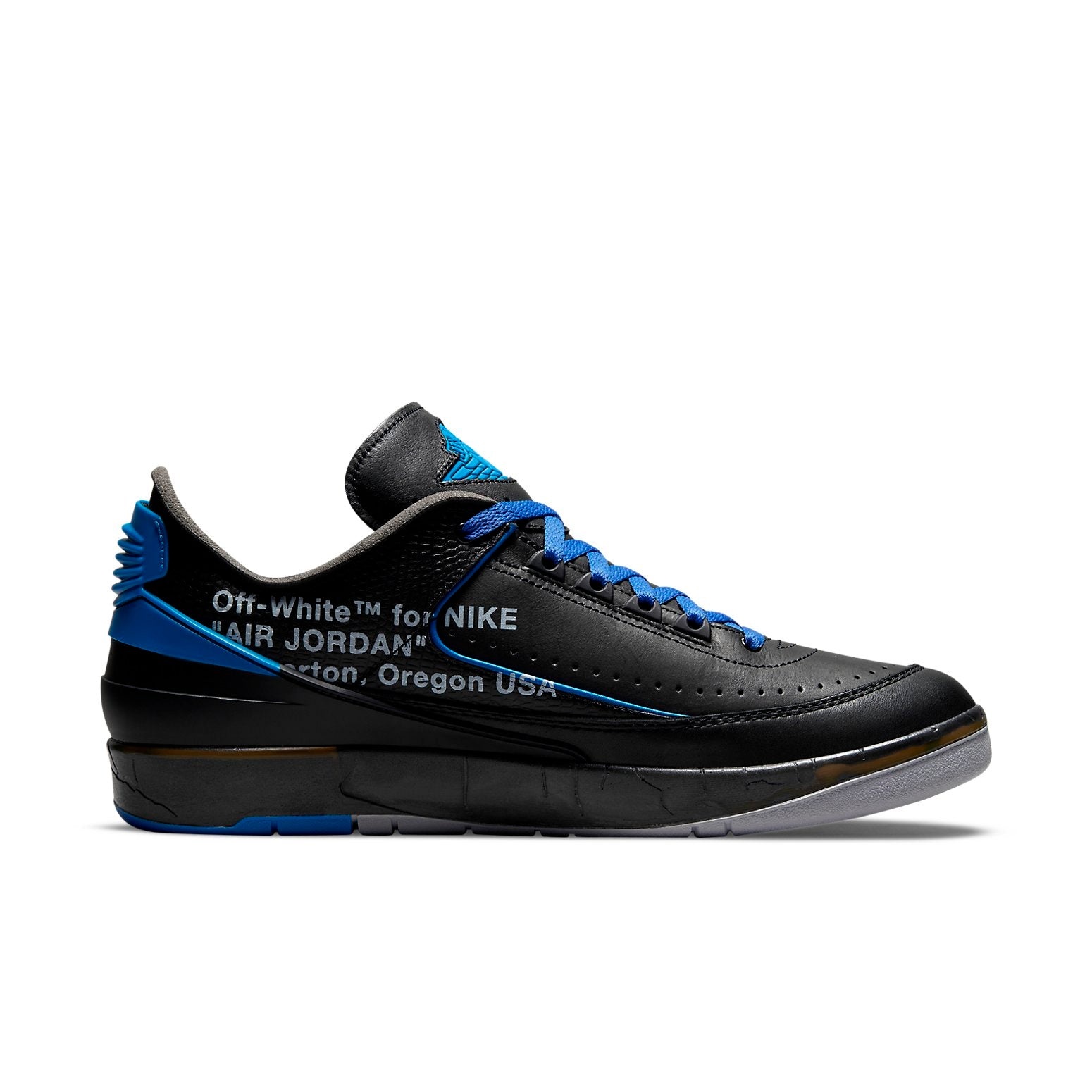 Off-White x Air Jordan 2 Retro Low SP 'Black Varsity Royal' DJ4375-004 - 2