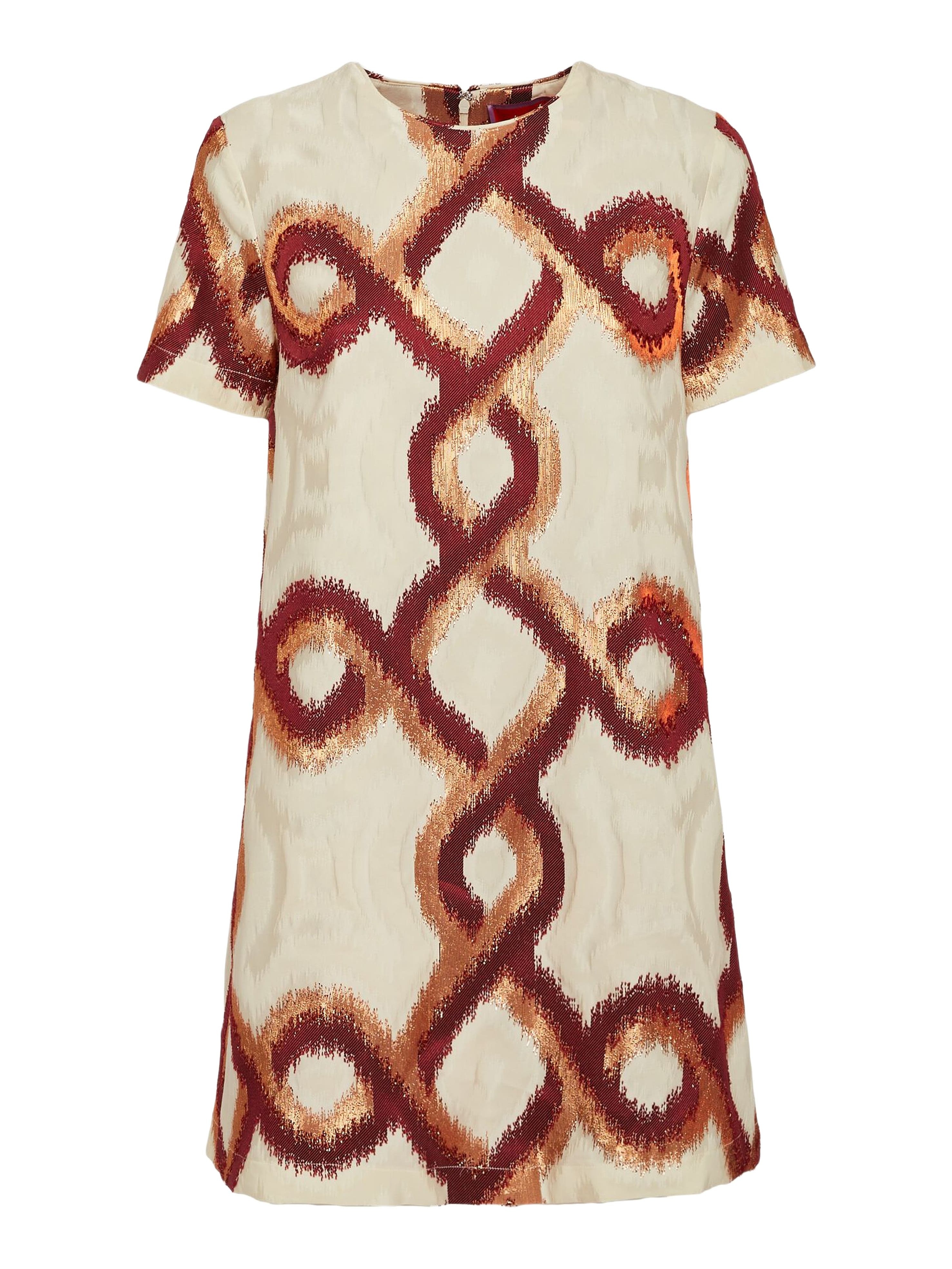 La DoubleJ Mini Swing Dress Tackle Jacquard Bordeaux at Nordstrom - 2