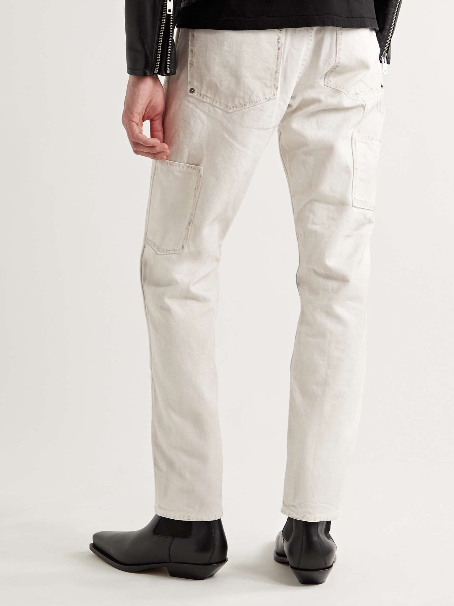 Slim-Fit Tapered Panelled Jeans - 9