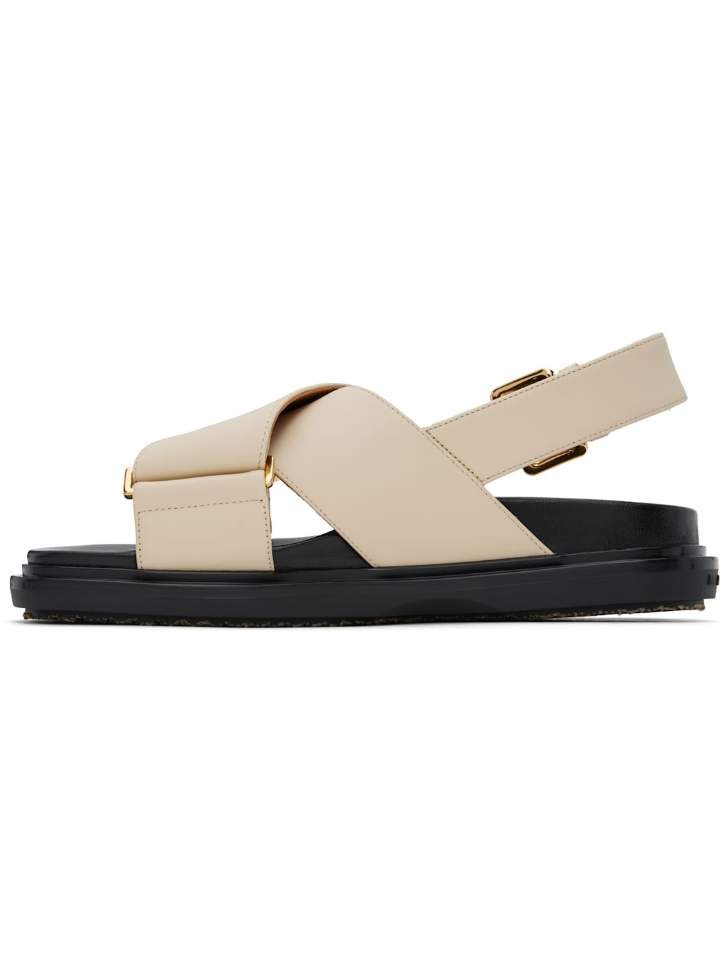 Off-White Leather Fussbett Sandals - 3