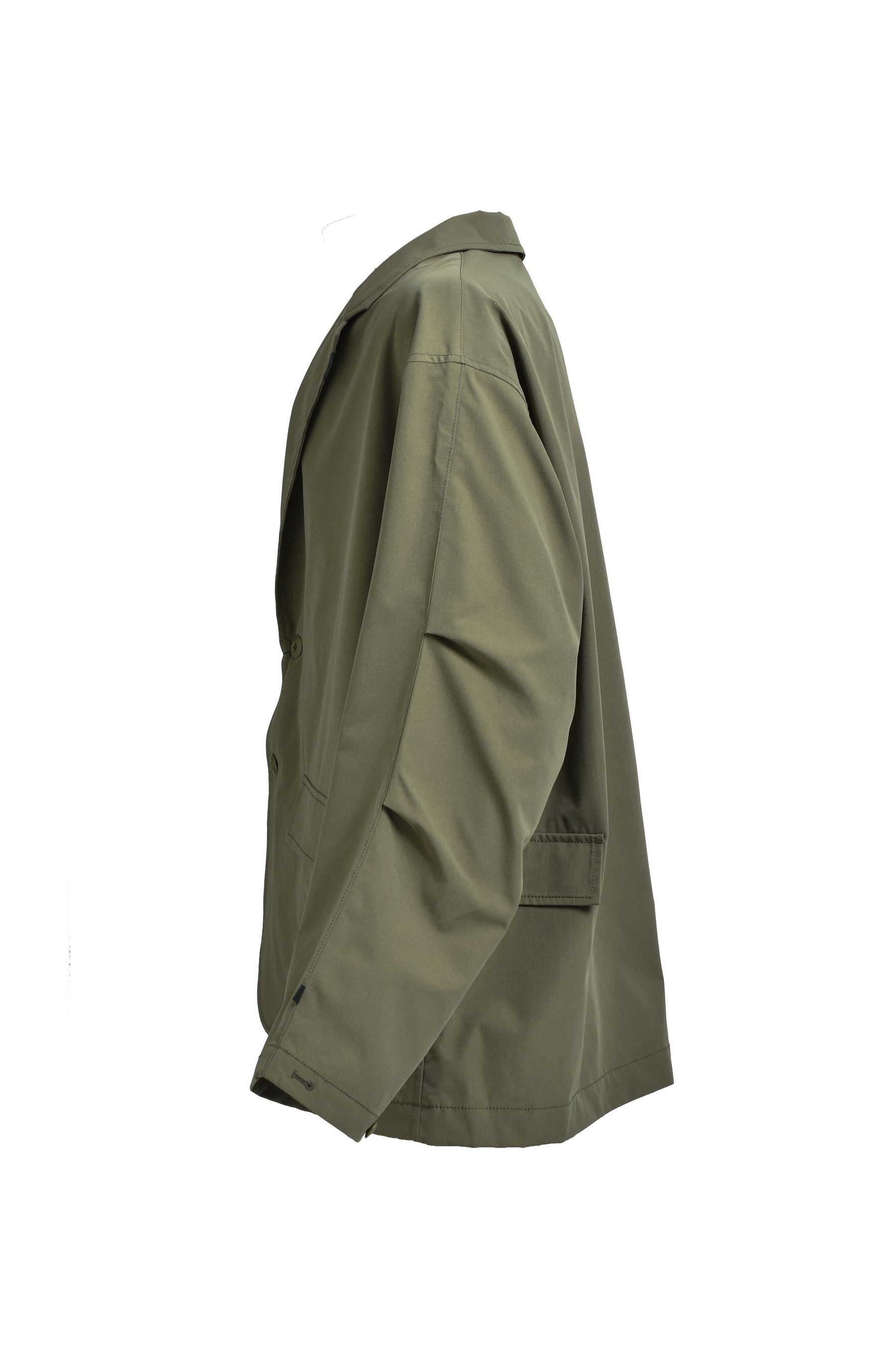 TECH LOOSE 2B JACKET RIPSTOP / OLV - 7