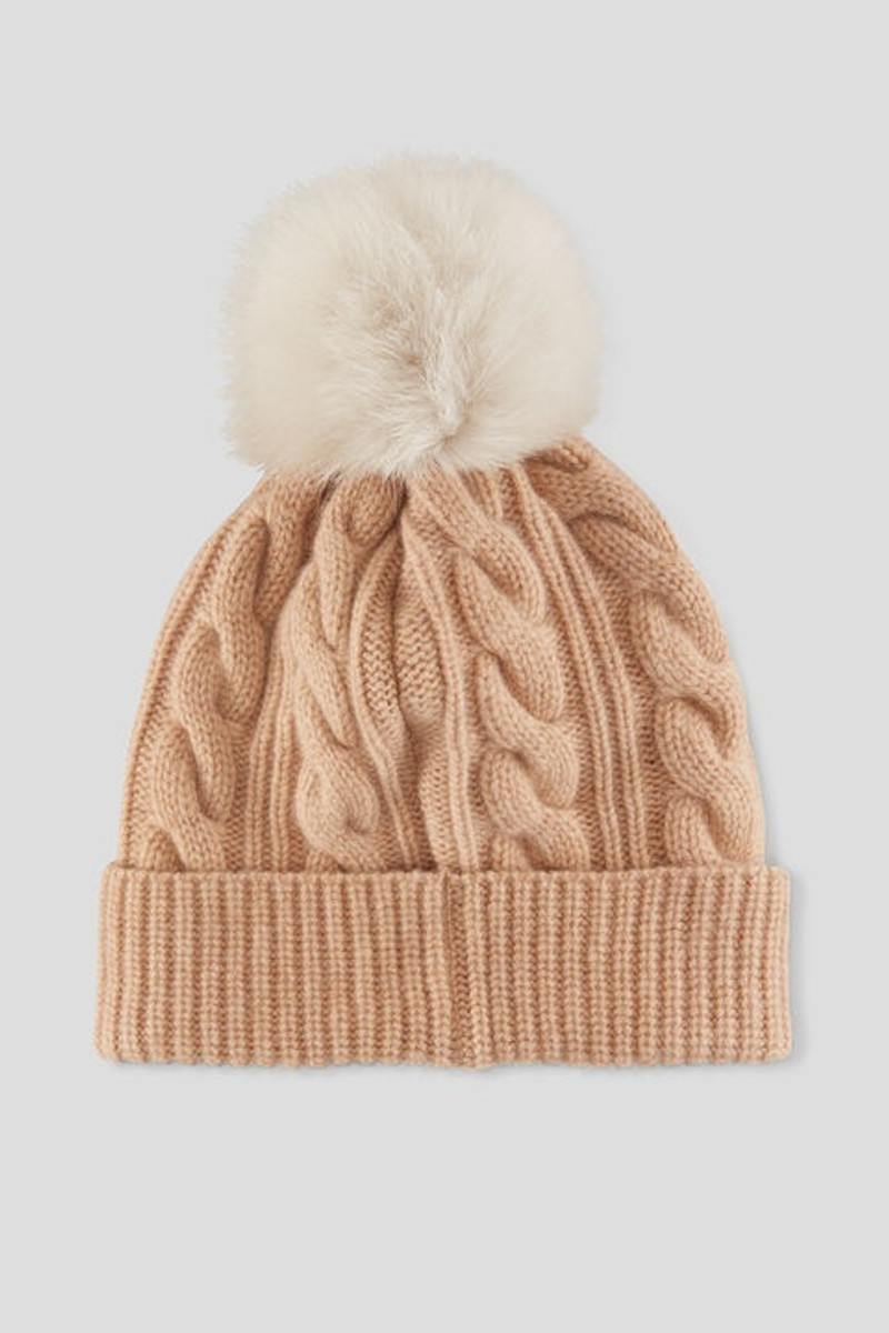 BOGNER Barbara cashmere hat in Camel outlook