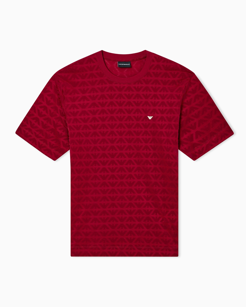LUNAR NEW YEAR LYOCELL-BLEND JERSEY T-SHIRT WITH FLOCKED EAGLES 1