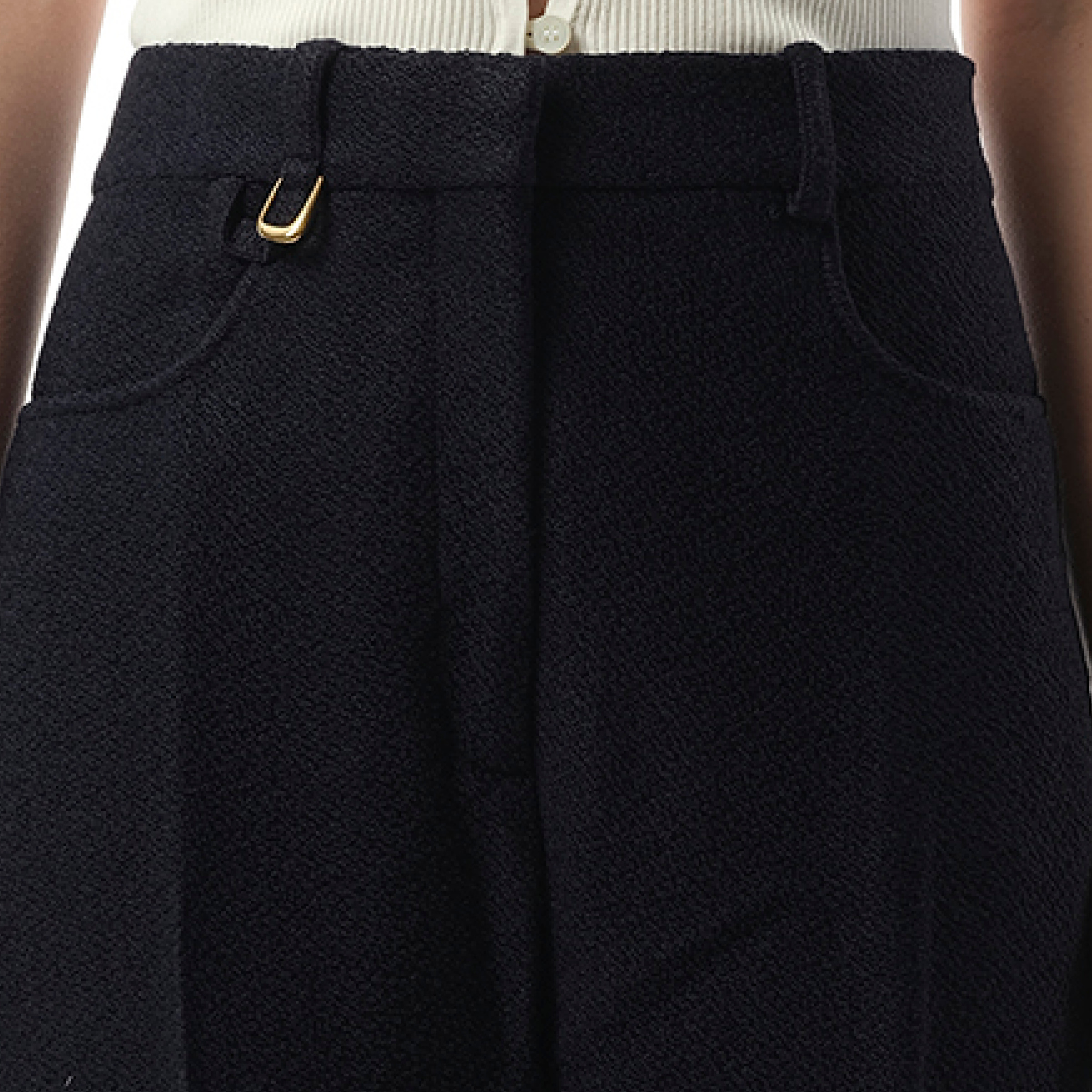 Le Pantalon Sauge in Dark Navy - 3