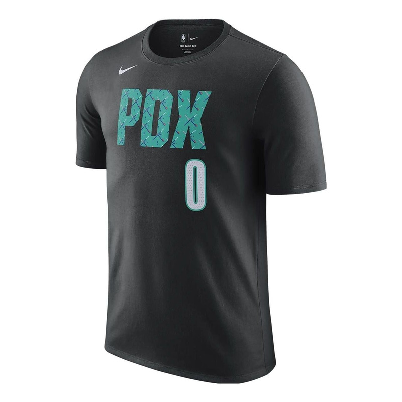 Nike x NBA Portland Trail Blazers City Edition T-Shirt 'Black' DV6008-011 1
