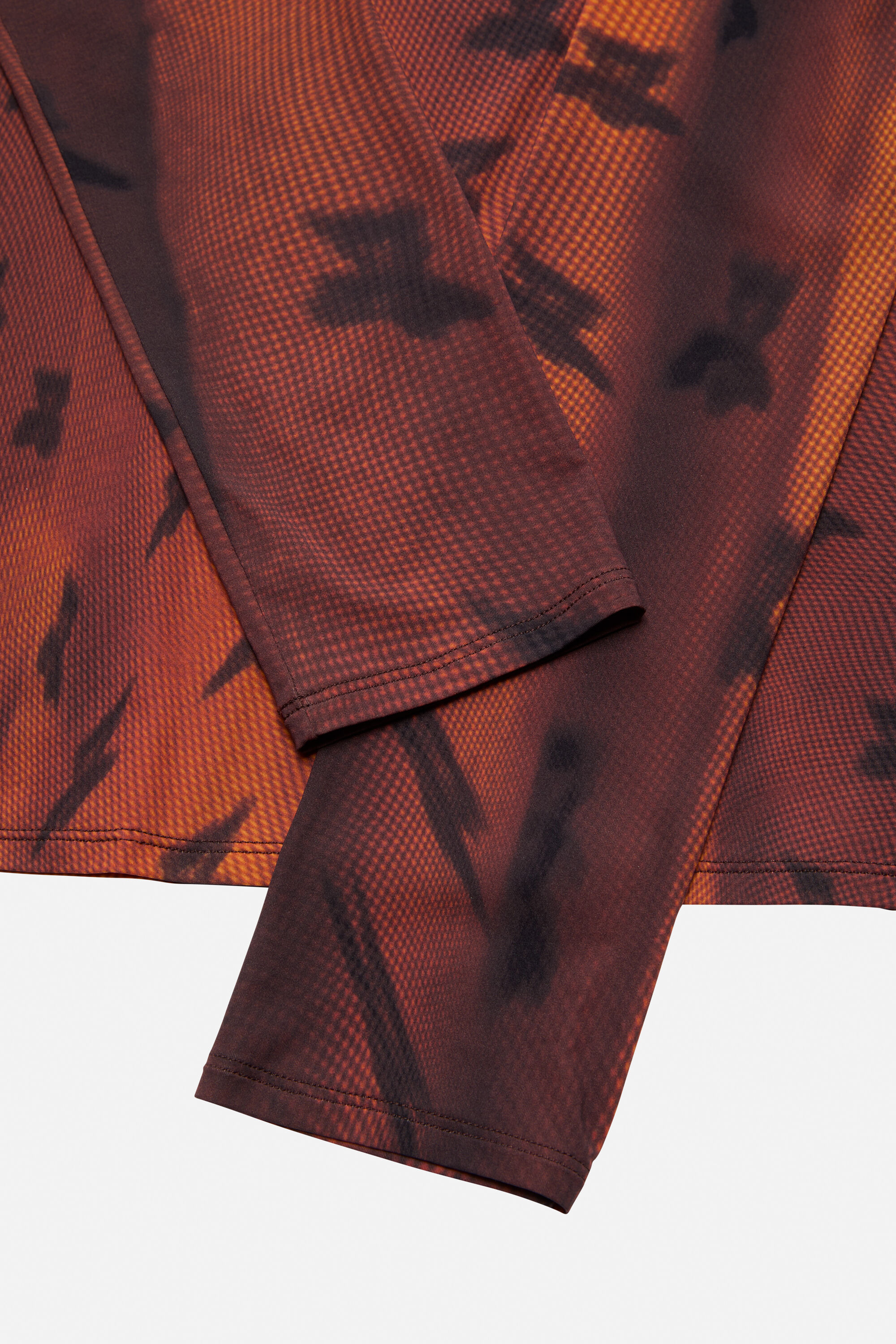 Fitted print t-shirt - Rust brown - 5
